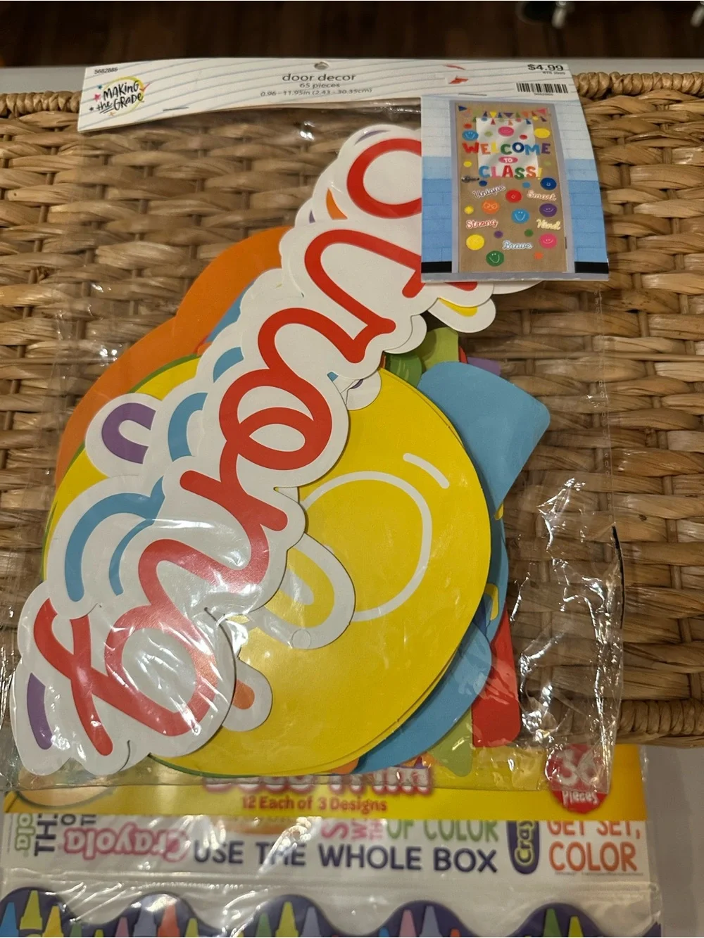 Hobby Lobby Multicolor Crayon-Themed Deco Trim
